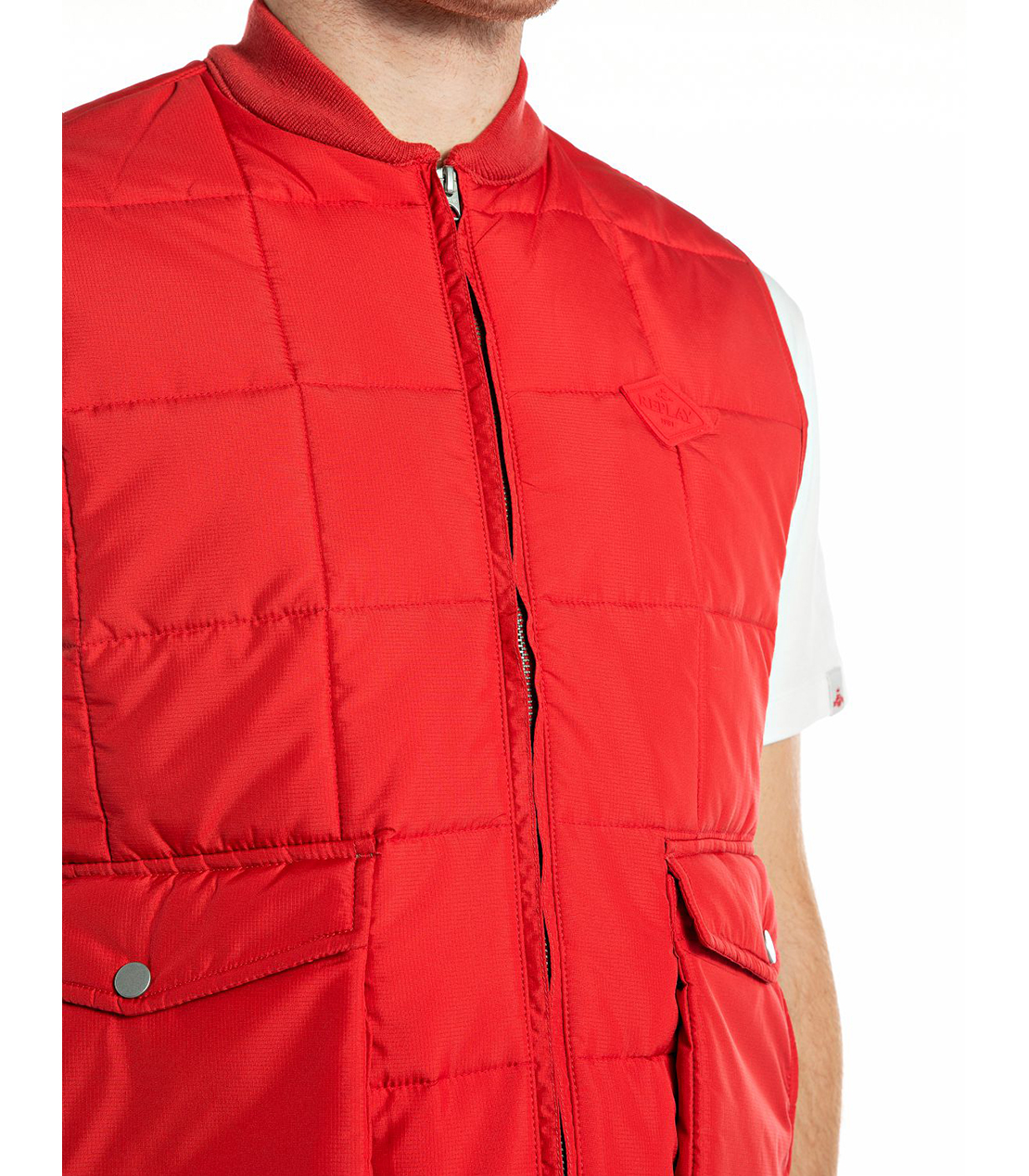 リサイクルリップストップポリ ベスト 詳細画像 ルビーレッド 3